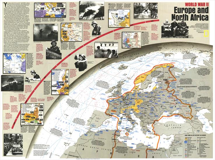 Mapy National Geographic. 539 map. Wysoka jakość - World War II- Europe and North Africa 1991.jpg