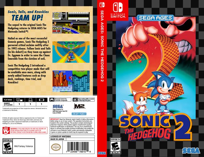  Cover Nintendo Switch - Sonic the Hedgehog 2 Nintendo Switch - Cover.png